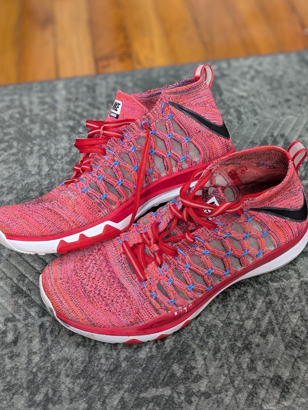 Nike Train Ultrafast Flyknit 843694-500 Mens 11 Running Shoes Plum Fog Sneakers